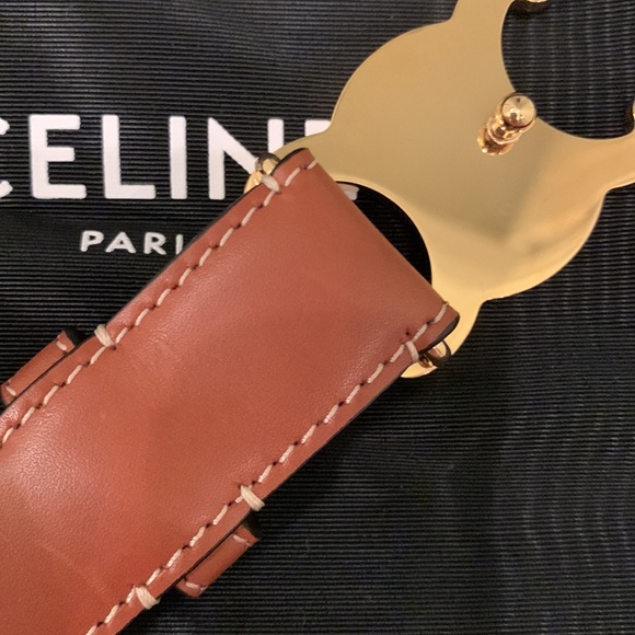 Celine Medium Triomphe natural belt - Picture 12 of 14